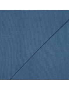Ribbed jersey ribbed fabric - Denim blue 2