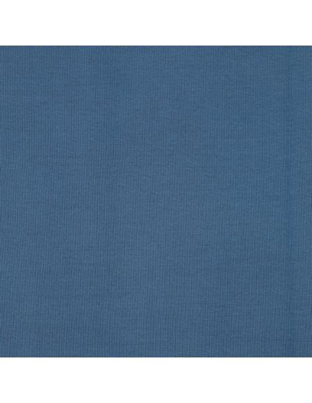 Ribbed jersey ribbed fabric - Denim blue