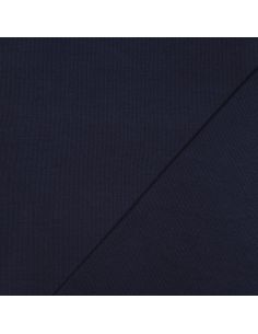 Ribbed jersey ribbed fabric - Navy blue 2