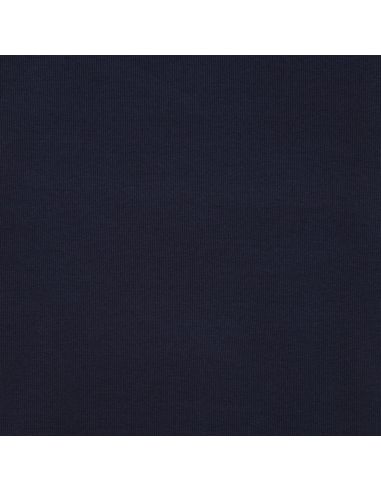Ribbed jersey ribbed fabric - Navy blue