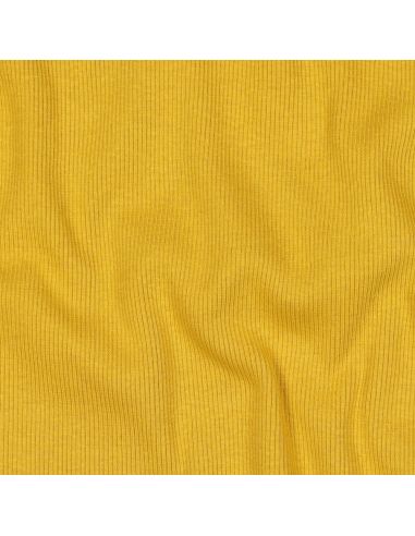 Ribbed ribbed jersey fabric - Mustard