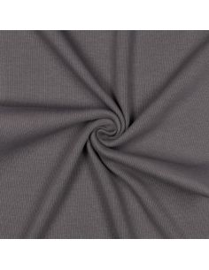 Ribbed jersey ribbed fabric - Dark gray