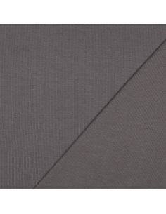 Ribbed jersey ribbed fabric - Dark gray 2