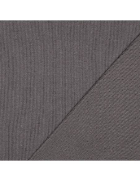 Ribbed jersey ribbed fabric - Dark gray