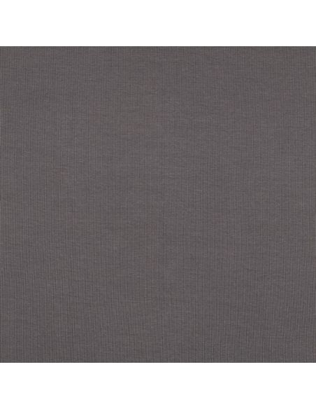 Ribbed jersey ribbed fabric - Dark gray