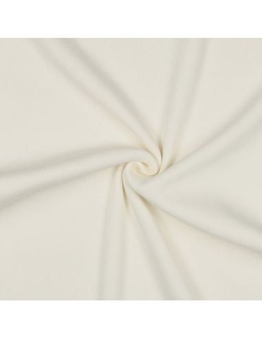 Ribbed jersey ribbed fabric - Ecru