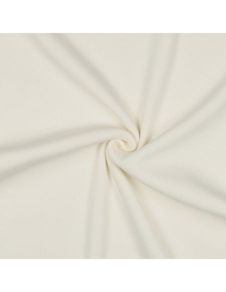 Ribbed jersey ribbed fabric - Ecru