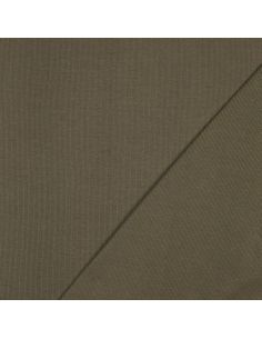 Ribbed ribbed jersey fabric - Khaki 2