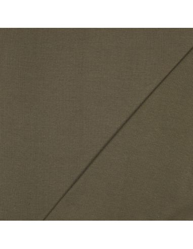 Ribbed ribbed jersey fabric - Khaki