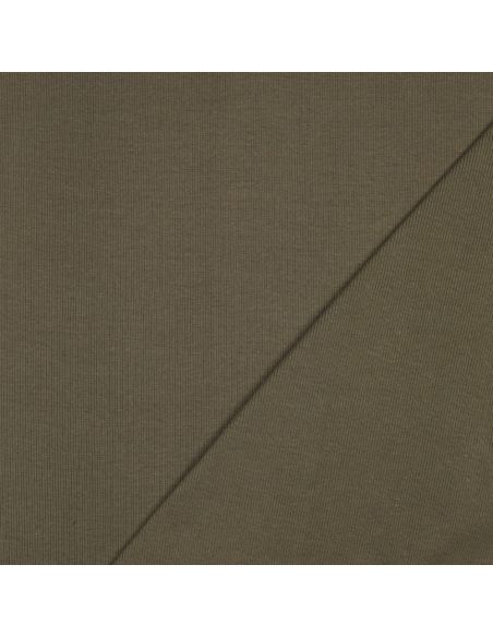 Ribbed ribbed jersey fabric - Khaki