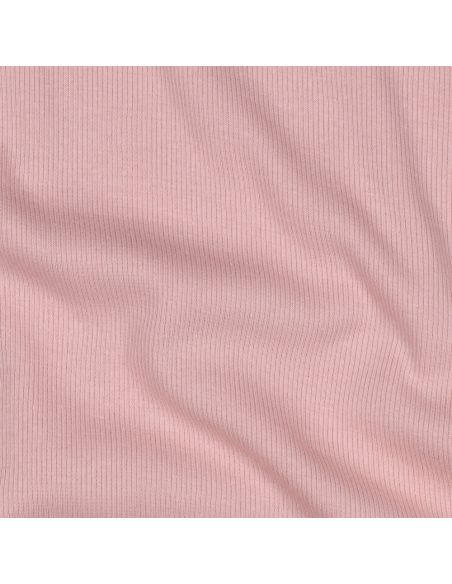 Ribbed jersey ribbed fabric - Blush