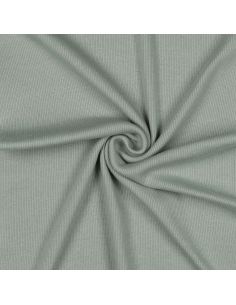Ribbed jersey ribbed fabric - Verdigris