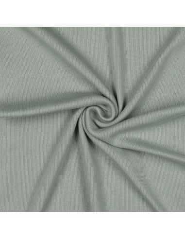 Ribbed jersey ribbed fabric - Verdigris