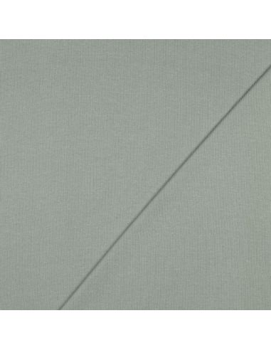 Ribbed jersey ribbed fabric - Verdigris