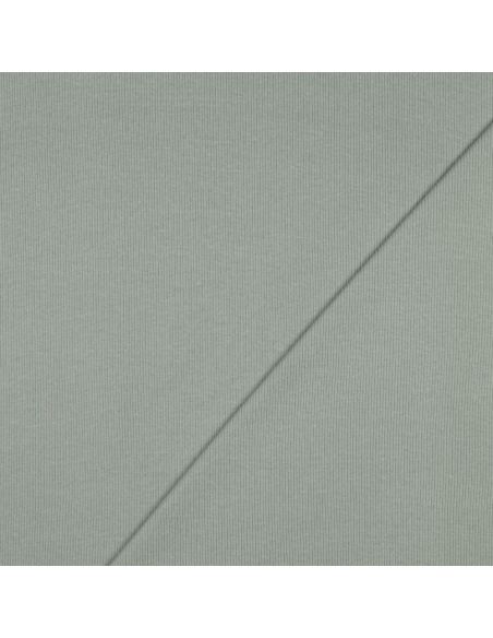 Ribbed jersey ribbed fabric - Verdigris