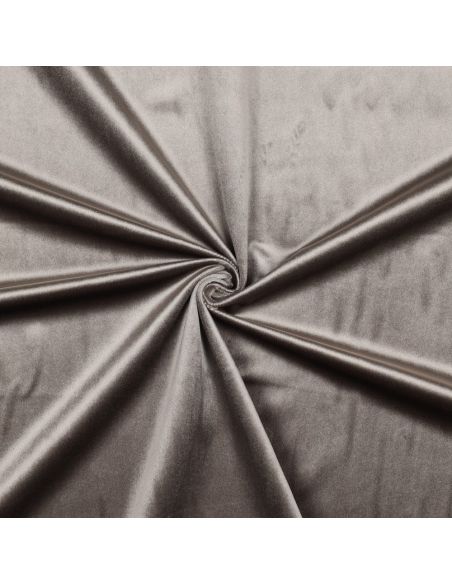 Luxury velvet upholstery fabric - Taupe