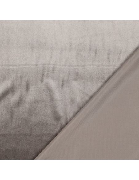 Luxury velvet upholstery fabric - Taupe