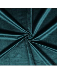 Luxury velvet upholstery fabric - Petrol blue