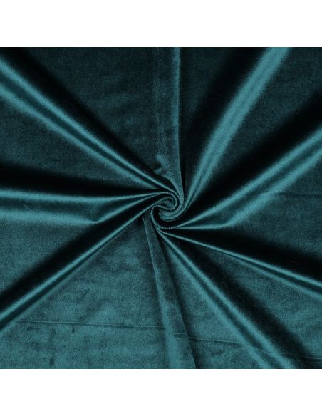 Luxury velvet upholstery fabric - Petrol blue