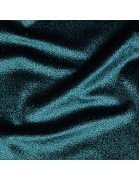 Luxury velvet upholstery fabric - Petrol blue