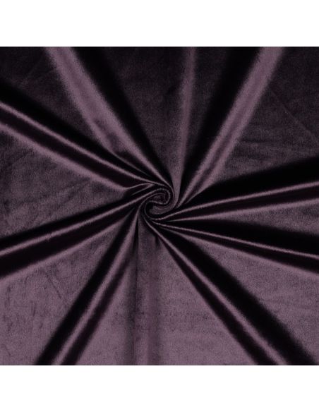 Luxury velvet upholstery fabric - Eggplant