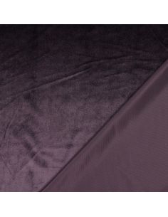 Luxury velvet upholstery fabric - Eggplant 2