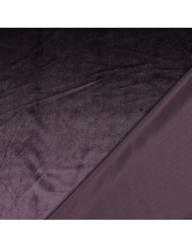 Luxury velvet upholstery fabric - Eggplant