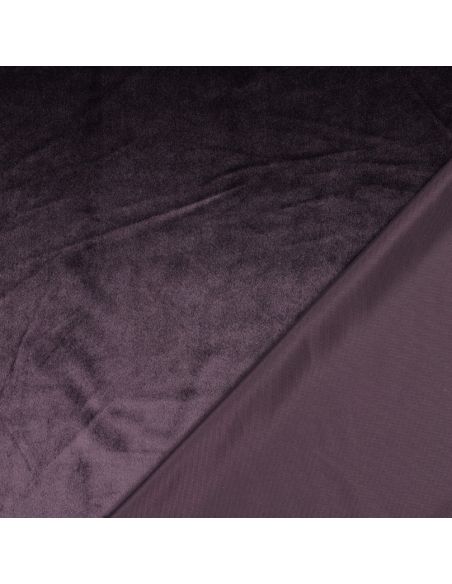 Luxury velvet upholstery fabric - Eggplant