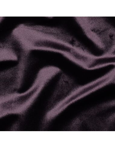 Luxury velvet upholstery fabric - Eggplant
