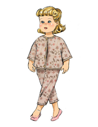 Doll clothing pattern - Butterick 6606