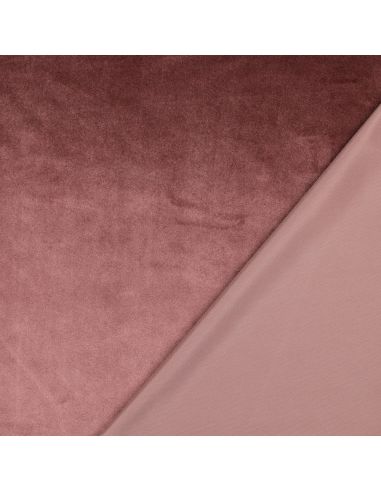 Luxury velvet upholstery fabric - Old pink