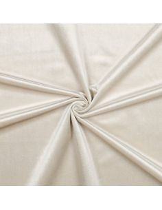 Luxury velvet upholstery fabric - Ecru