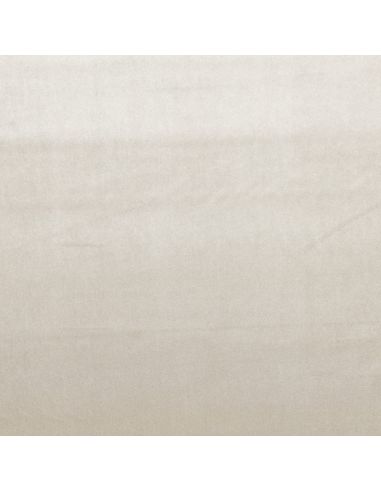 Luxury velvet upholstery fabric - Ecru