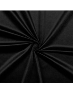 Luxury velvet upholstery fabric - Black