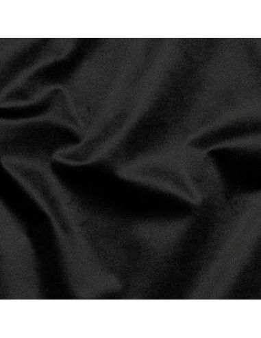 Luxury velvet upholstery fabric - Black