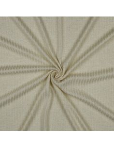 Ribbed lurex knit fabric - Golden ecru