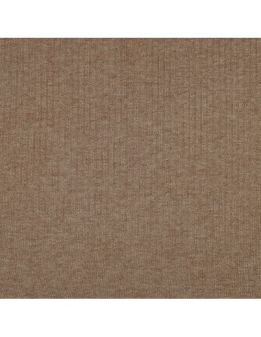 Ribbed lurex knit fabric - Golden beige