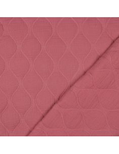 Quilted double gauze duvet fabric - Raspberry