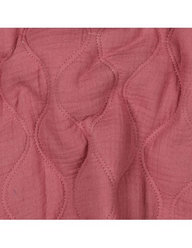 Quilted double gauze fabric - Raspberry