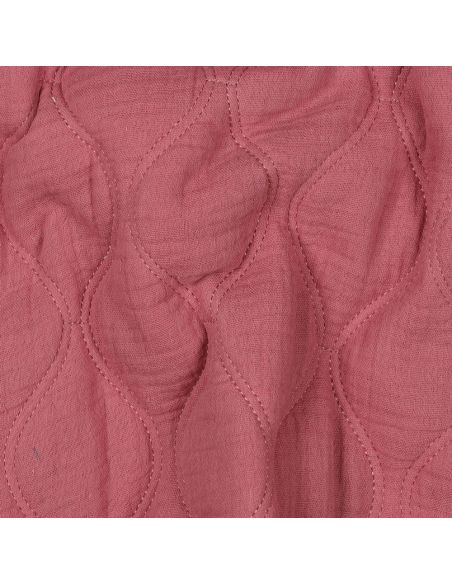 Quilted double gauze fabric - Raspberry