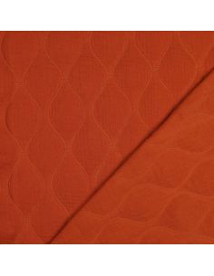 Quilted double gauze fabric - Rust