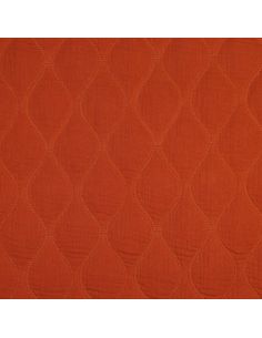 Quilted double gauze fabric - Rust 2