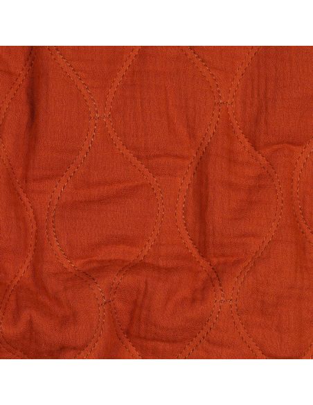 Quilted double gauze fabric - Rust
