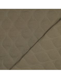 Quilted double gauze fabric - Khaki