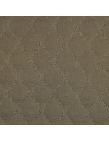 Quilted double gauze fabric - Khaki