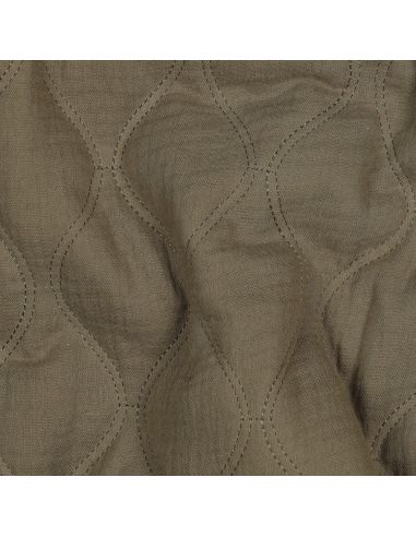 Quilted double gauze fabric - Khaki