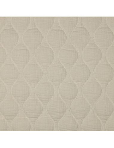 Quilted double gauze fabric - Natural