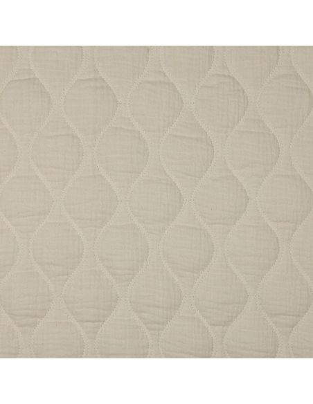 Quilted double gauze fabric - Natural