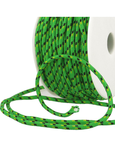 Multicolored sports cord - Green, black, and yellow