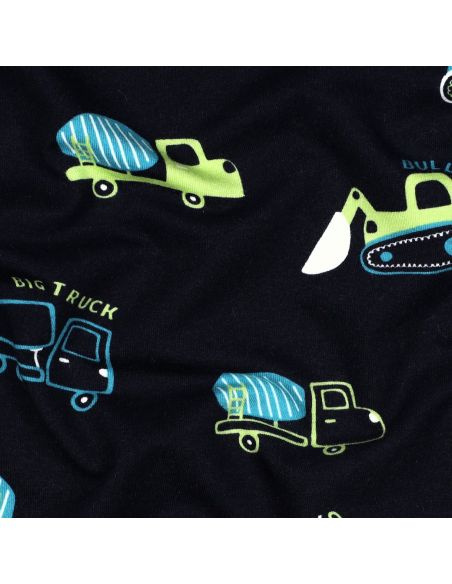 Lightweight construction machinery sweatshirt fabric - Navy blue